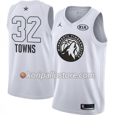 Minnesota Timberwolves Karl Anthony-Towns 32 2018 All Star Jordan Brand Valkoinen Miesten Pelipaidat Swingman 